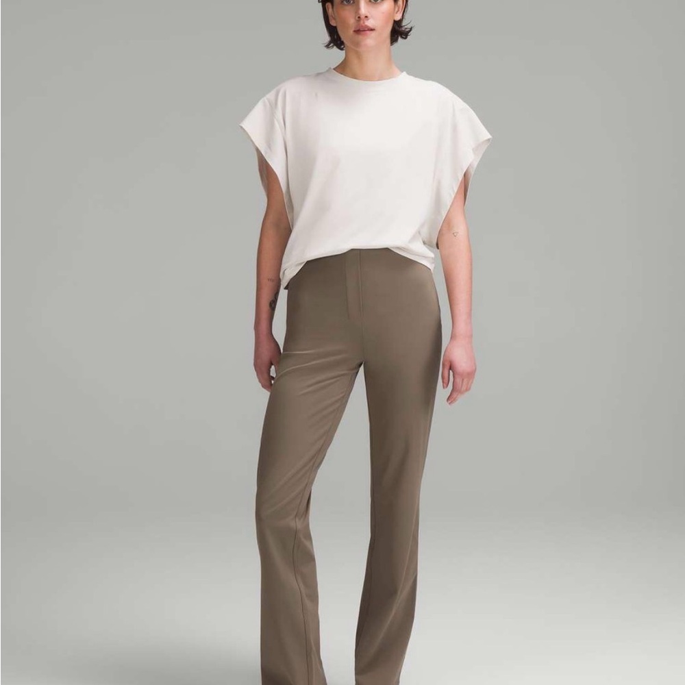 Lululemon Smooth Fit Pull-On High Rise Beige sz 4 - Picture 2 of 9